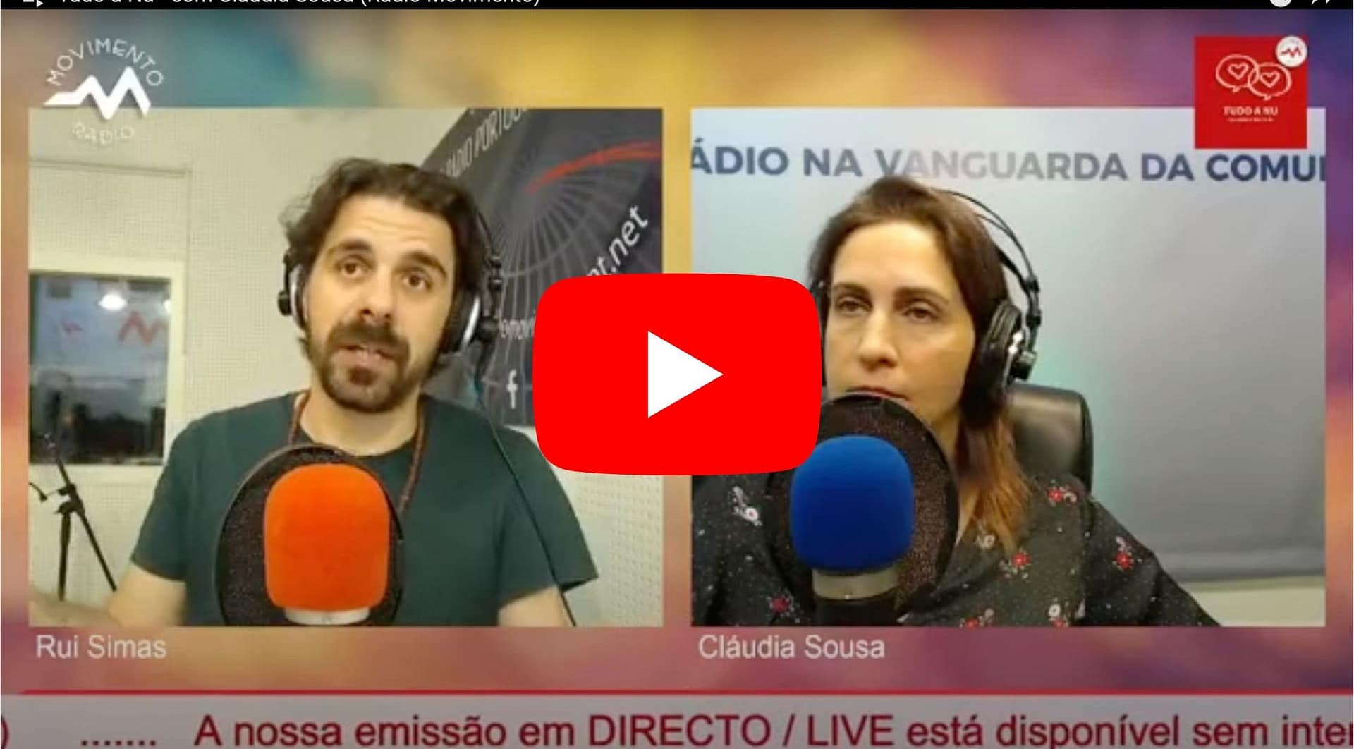 rui simas claudia sousa radio movimento